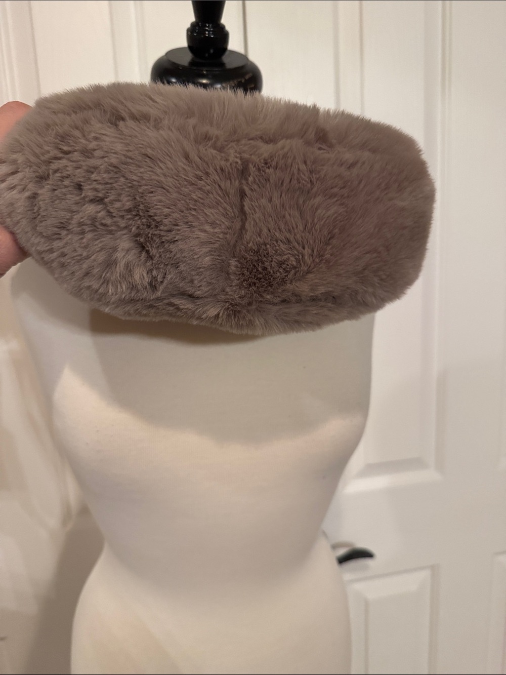 Kate spade Faux Fur Shoulder Bag in Taupe - Soft Plush Women’s Bag - Picture 2 of 7